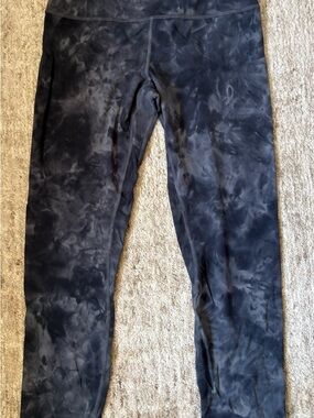 lululemon athletica Black Tie-Dye Leggings
